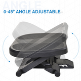 HOMCOM Adjustable Under-Desk Footrest with 3 Height Positions & 0–30° Tilt – Anti-Slip Textured Top