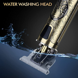 Cordless Hair Clippers & Beard Trimmer Kit with LCD Display, T-Blade and 4 Guide Combs – USB Rechargeable Men's Grooming