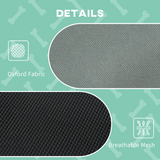 Pawhut 92cm Elevated Dog Bed with Removable UV Protection Canopy – Cooling Raised Pet Cot with Travel Bag, Grey