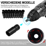 20-Piece Deep Impact Socket Set, 1/2 Inch Drive Metric 8–32mm – High-Carbon Steel with Storage Case