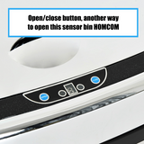 HOMCOM 68L Stainless Steel Automatic Sensor Bin – Touch-Free Hygienic Kitchen Bin, Silver
