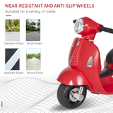 Vespa Licensed Kids Ride-On Motorcycle, 6V Battery Powered with Headlight & Stabilising Wheels – Ages 18-36 Months