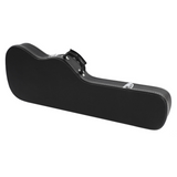 High Grade Electric Guitar Hard Case with Plush Lining and Chrome Latches – Microgroove Finish, Black