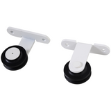 HOMCOM 6ft Modern Carbon Steel Sliding Barn Door Track Kit – Space-Saving Door Hardware, White