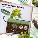 Outsunny Galvanised Steel Raised Garden Bed with Safety Edging – Changes Between Round, Oval and Oblong, Green