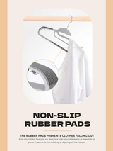 Belofay Non-Slip Plastic Coat Hangers – 30 Pack, White, Heavy Duty Adult Size