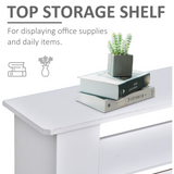HOMCOM Extendable Radiator Cover with Slatted Design and Top Shelf – MDF Heater Cabinet, White