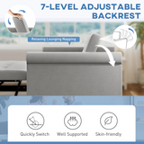 HOMCOM grey sofa bed styled in a living room