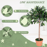Outsunny Artificial Olive Tree Plant, 90cm
