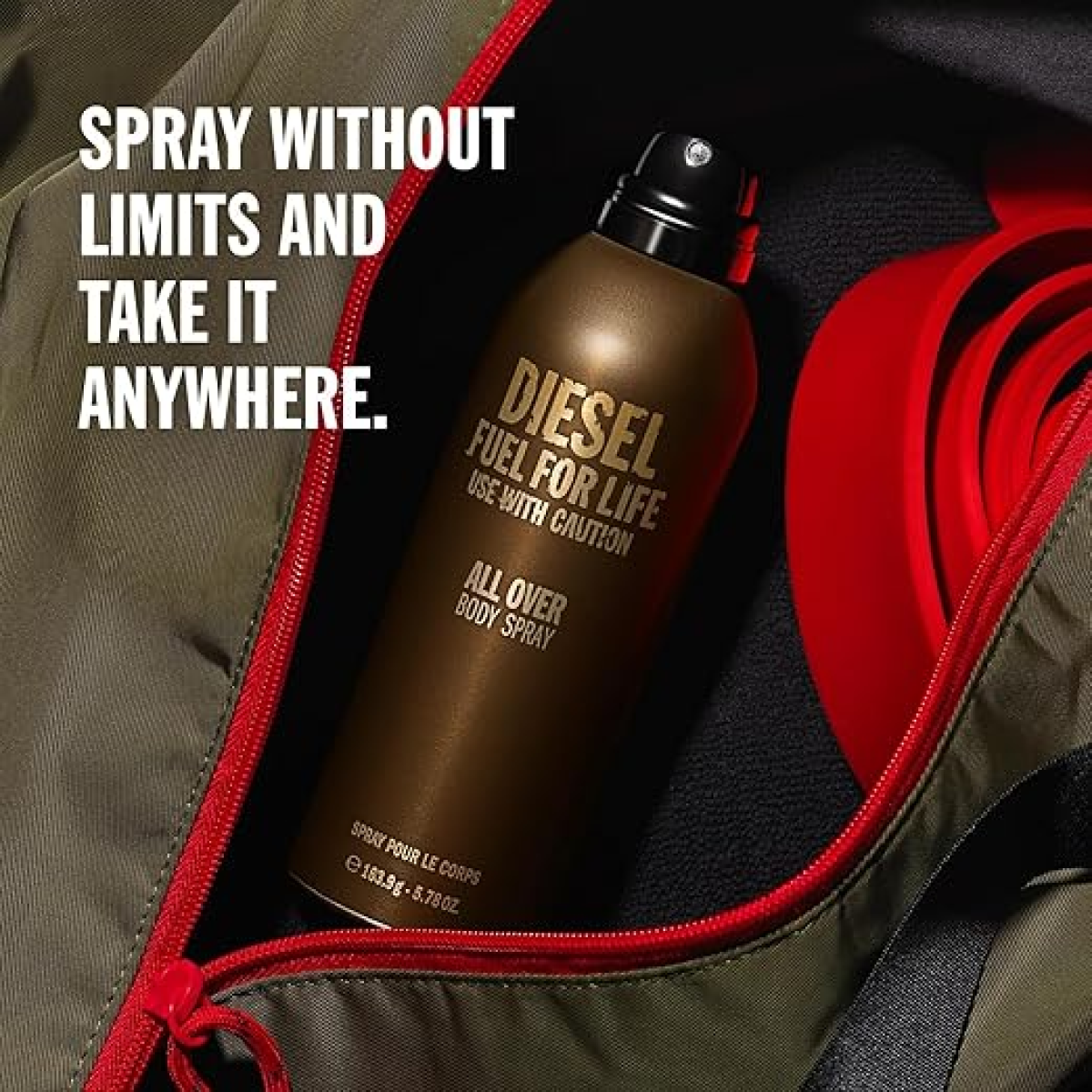 Diesel Fuel For Life Body Spray 200ml – Spicy Woody Fragrance for Men