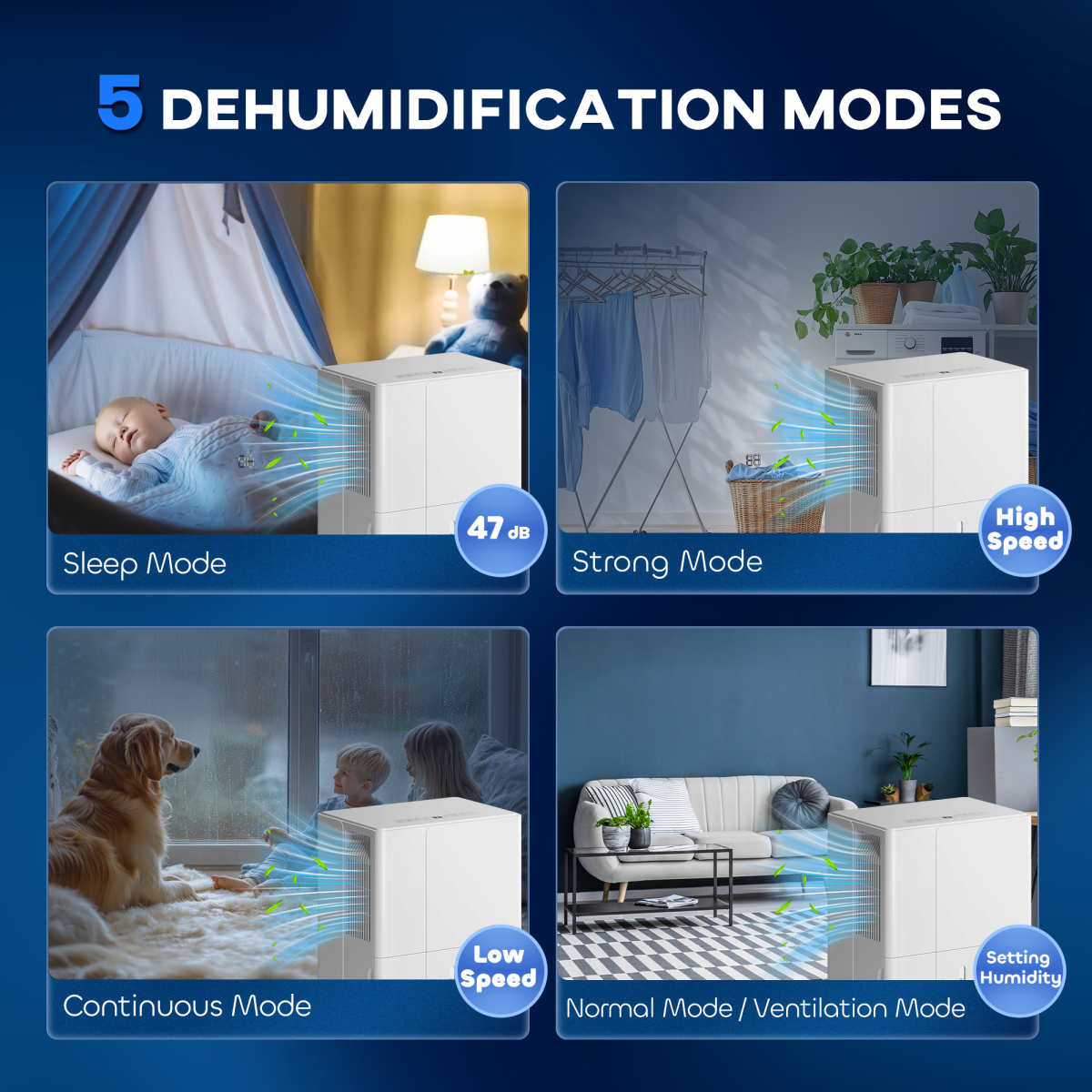 HOMCOM 30L Dehumidifier with Washable Filter & Auto Defrost – Damp Control for Large Rooms & Laundry