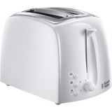 Russell Hobbs Texture 2 Slice Toaster with Wide Slots, Variable Browning & Frozen Function – White