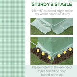 Outsunny 10 x 7ft Greenhouse Replacement Cover with Roll-Up Door & 6 Windows – Tunnel Greenhouse Cover
