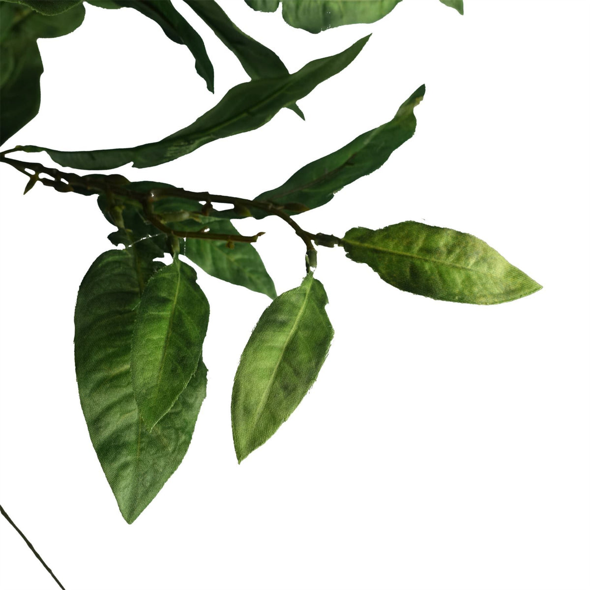 Leaf Large Artificial Ficus Foliage Branch with Printed Silk Leaves and Wired Stem – 90cm Home Decor