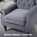 HOMCOM armchair wooden frame and legs