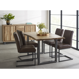 Baltic Live Edge Dining Table, 1.5m – Natural Wood Table for Smaller Dining Spaces