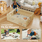 Foldable Baby Play Mat – Reversible Space Foam Crawling Mat, 177 x 146 cm