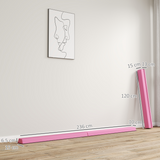 SPORTNOW 7.7FT Folding Gymnastics Balance Beam with EVA Foam Core and Anti-Slip Base – Training Beam, Pink