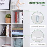 9 Cube Storage Unit Bookcase with Display Shelves, Chipboard – Versatile Home Organiser, White