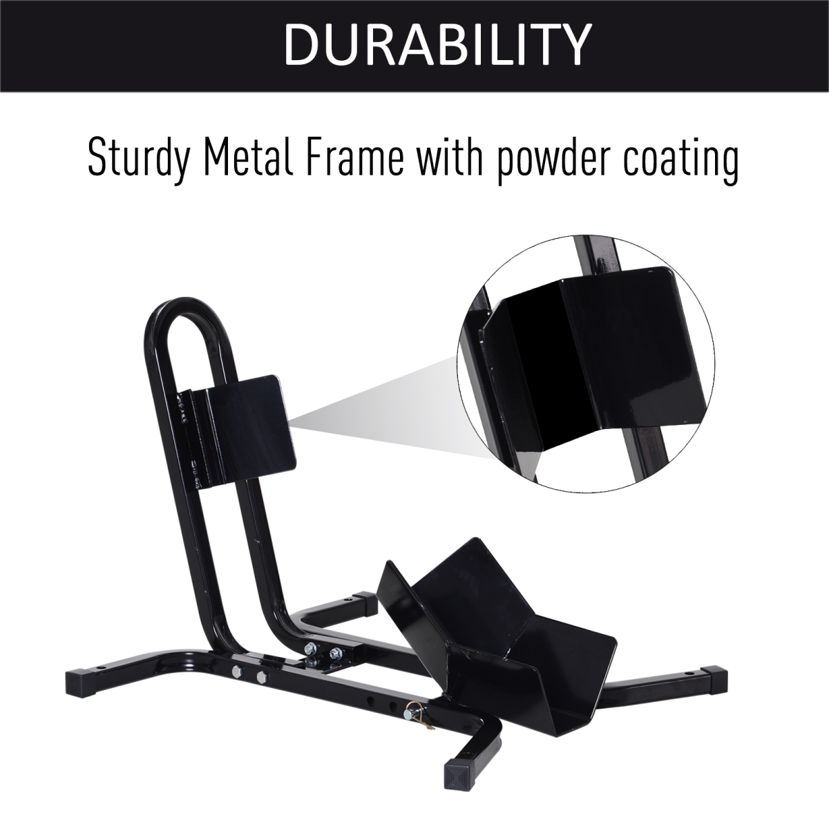 HOMCOM Motorcycle Wheel Chock with 3 Adjustable Levels – Metal Motorbike Stand for 17, 19 & 21 Inch Tyres, 250kg