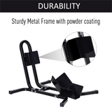 HOMCOM Motorcycle Wheel Chock with 3 Adjustable Levels – Metal Motorbike Stand for 17, 19 & 21 Inch Tyres, 250kg