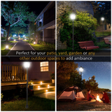 Solar Garden Post Lamp – Dimmable LED Bollard, 1.2m, Black