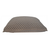 Artisan Furniture Myra Cushion Set of 2 – Woven Design Scatter Cushions with Plump Filling, Grey