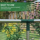 Outsunny 8ft x 4ft Plant Protection Tent Crop Cage with Zipped Door – Fruit & Vegetable Net Cover, Green