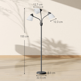 HOMCOM Arc Tree Floor Lamp, 3 Colour Temps – Black
