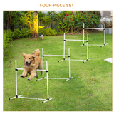 Pawhut Dog Agility Set with Adjustable Jumps and Carrying Case – Free-Standing Training Obstacle Course