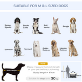 Pawhut 91cm Foldable Pet Carrier with Cushion & 3 Zipped Doors – Soft Bag for Large Dogs and Cats, Grey