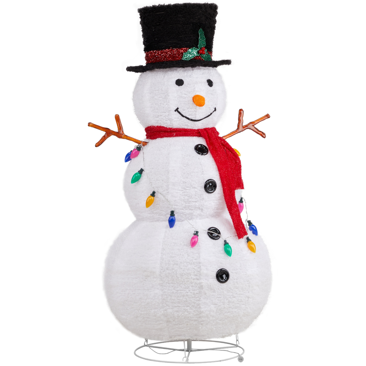 4ft Pop-Up LED Snowman Christmas Decoration
