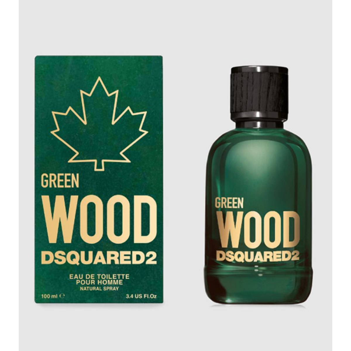 Dsquared2 Green Wood Pour Homme Eau de Toilette Spray 100ml – Woody, Fresh & Citrus Fragrance for Men