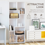 Multipurpose 8-Grid Decorative Bookshelf – Open Storage for Living Room, Bathroom & Kitchen, White