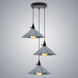 LEDSONE Industrial 3 Head Cone Cluster Ceiling Pendant Light with Adjustable Cord – Kitchen Island & Dining Room