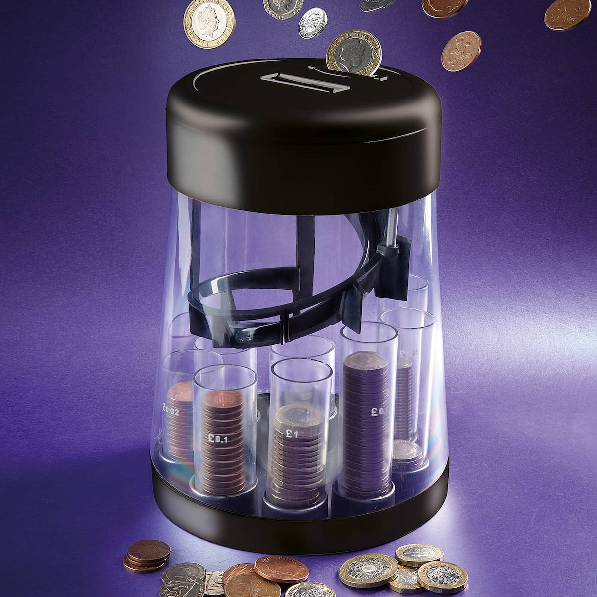 Avilo Digital Coin Counter and Sorter – Easy Change Counting for Home and Savings