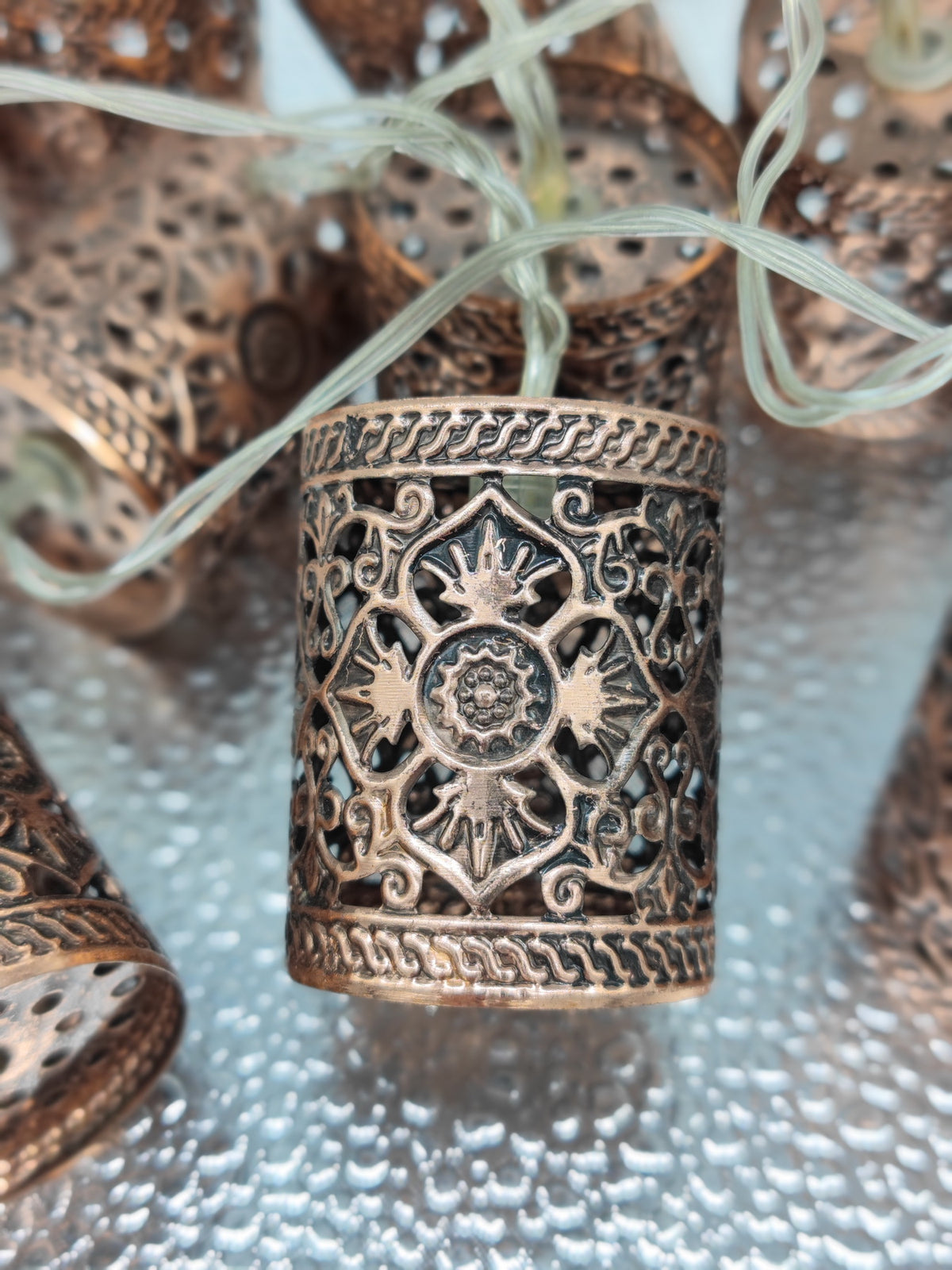 Avilo Copper Finish Marrakesh Style String Light – Moroccan Look Decorative Lighting