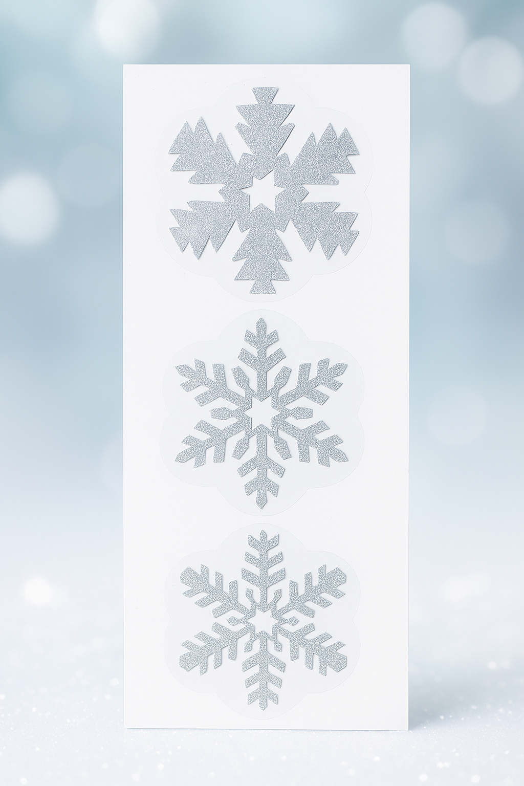 Avilo 3D Snowflake Stickers, Set of 13 – Christmas Decorations for Home, Office or Shop