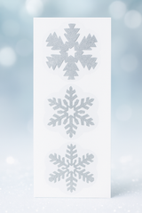 Avilo 3D Snowflake Stickers, Set of 13 – Christmas Decorations for Home, Office or Shop