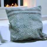 Luxury Stone Washed Green Cushion Cover, 50 x 50cm