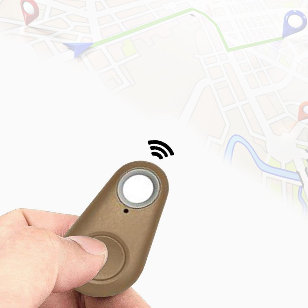 Aquarius Key Finder Anti-Lost Alarm with GPS Last Location Finder & Bluetooth 4.0 – Phone App Tracker, Gold