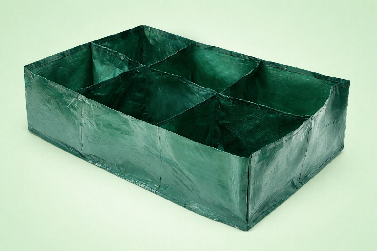 Avilo Garden Vegetable Planter Bag – Reusable PE Mesh Grow Bag, Multiple Compartments