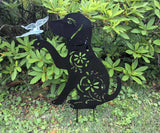 Dog Design Solar Stake Light – Steel Cut Garden Ornament for Dog Lovers