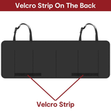 Vinsani Hanging Car Boot Organiser with 6 Mesh Pockets and Adjustable Straps – Foldable Storage, Black