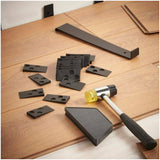 Laminate Flooring Installation Kit with Mallet, Pull Bar, Tapping Block and Spacers – DIY Floor Fitting Tools