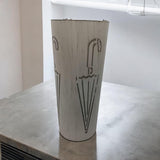 Cream Metal Umbrella Stand, 49cm – Sleek Umbrella Holder for Hallways, Entryways and Offices, Design Finish