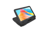 Oakcastle DVD120 Portable DVD Player with 10.5-Inch HD Swivel Screen – Rechargeable, Region Free, Car Powered