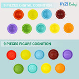 DYZI Suction Cup Spinner Bath Toys – Sensory Toys for Toddlers, Set of 3 Sun, Bee and Carrot Spinners