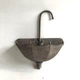 35cm Metal Wall Planter – Decorative Antique Distressed Finish