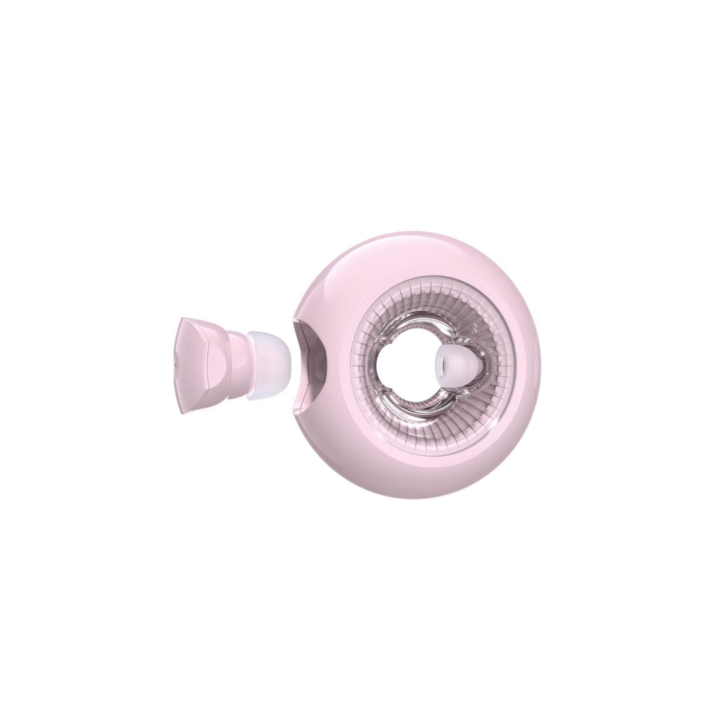 WYEWAVE True Wireless Earbuds with Necklace and Charging Case, Soft Touch – Bluetooth Earphones, Pink